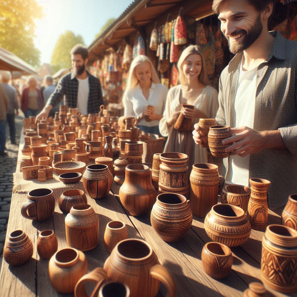 خرید عمده ماگ چوبی