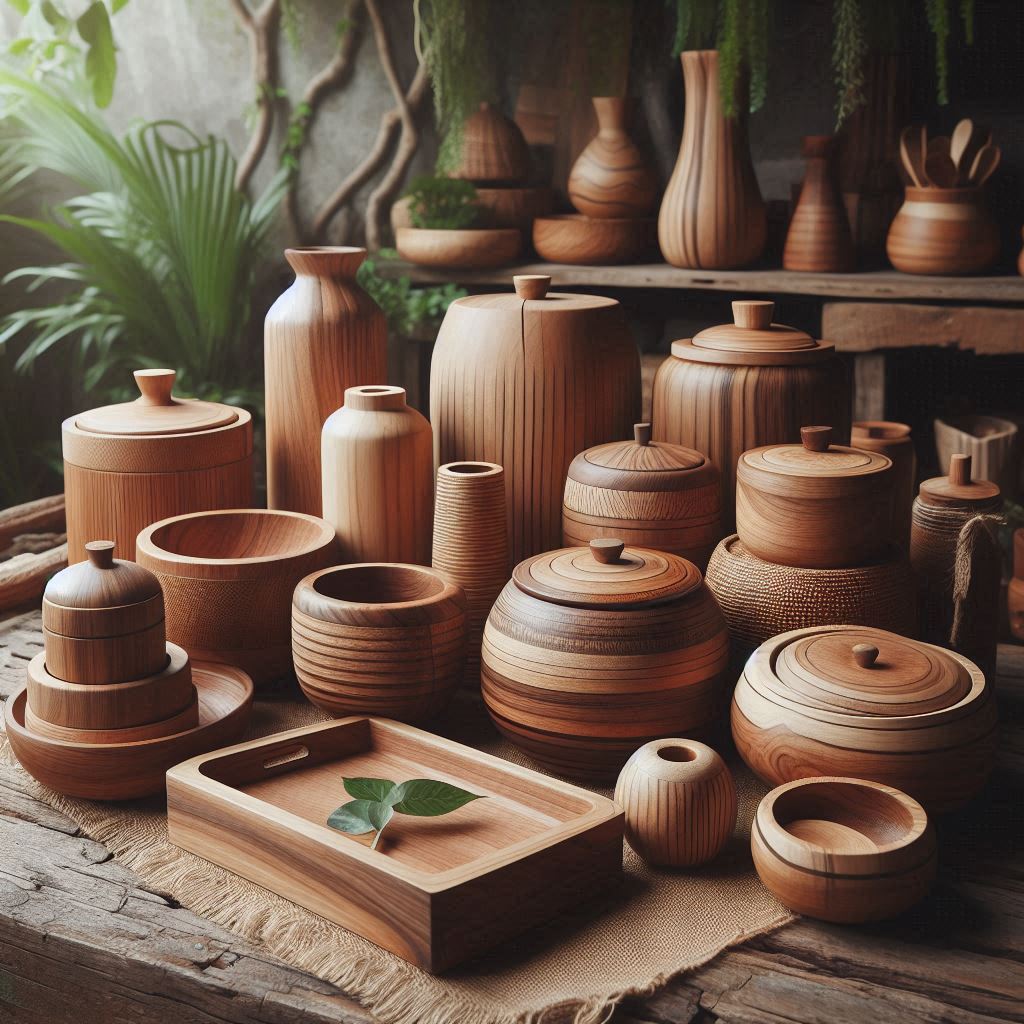 چوب مناسب ظروف چوبی