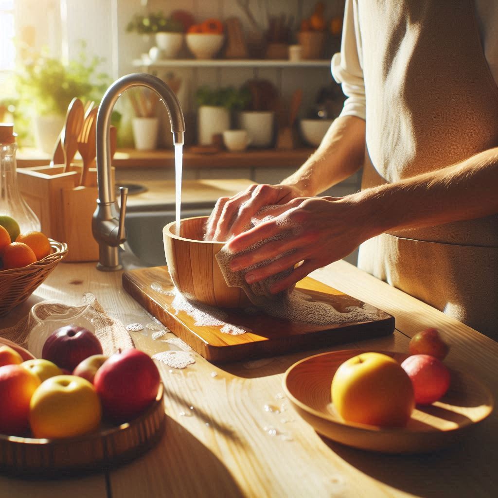 شست‌وشوی صحیح ظروف چوبی