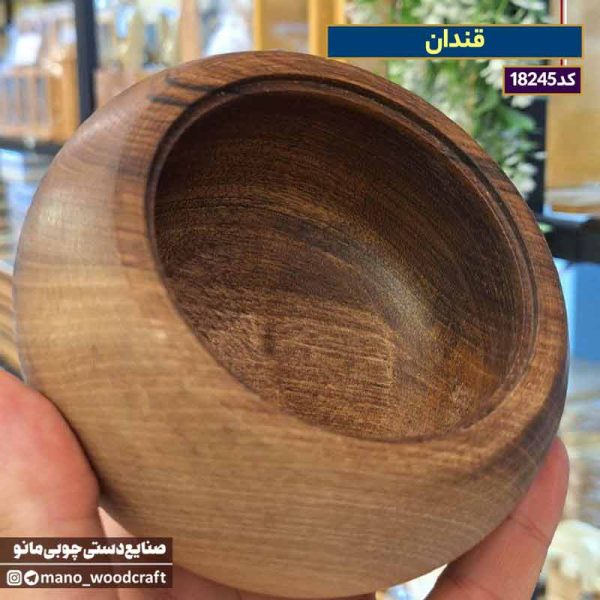 قندان چوبی گرد