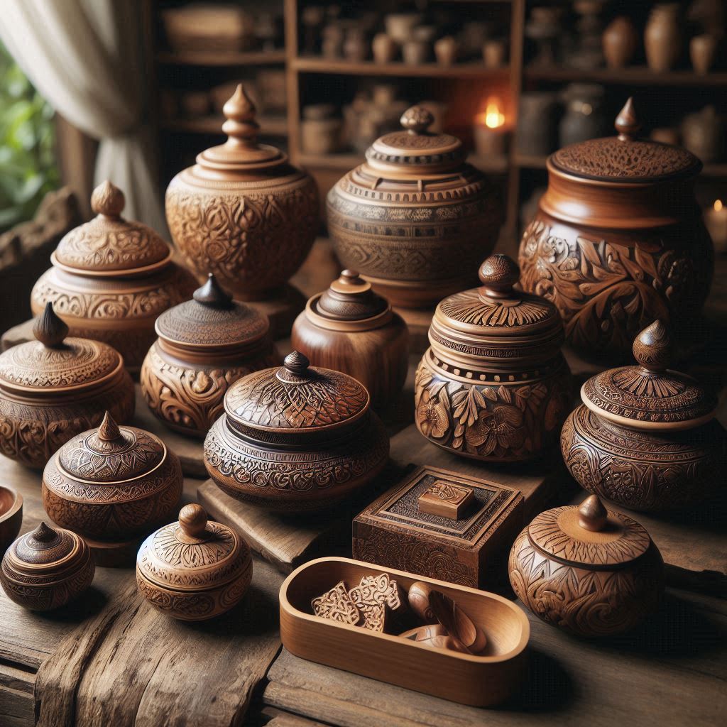 ظروف چوبی مناسب برای هدیه