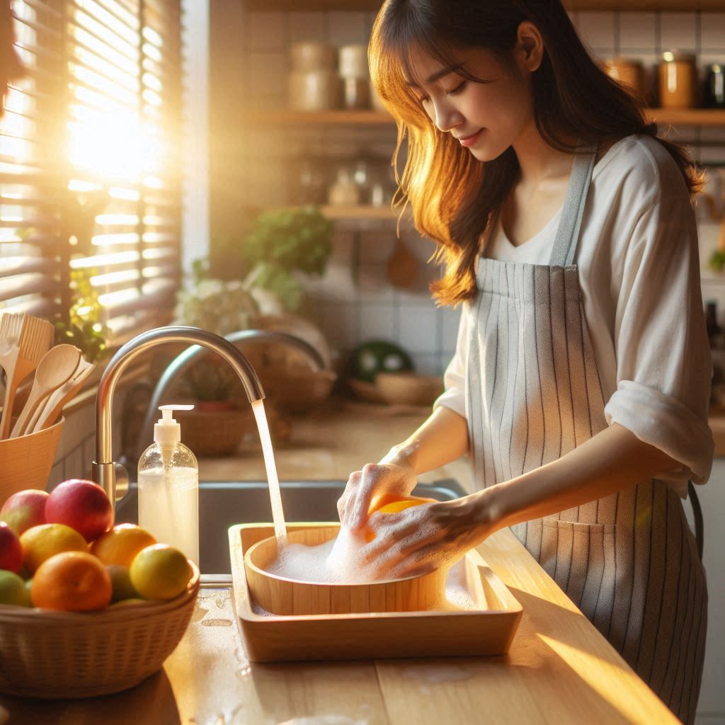 شست‌وشوی صحیح ظروف چوبی