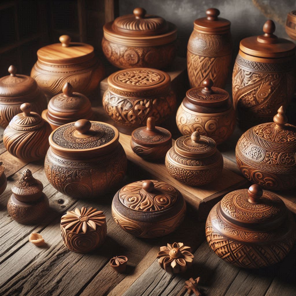 ظروف چوبی مناسب برای هدیه