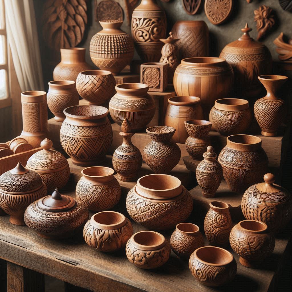 مدل‌های ظروف چوبی دست‌ساز