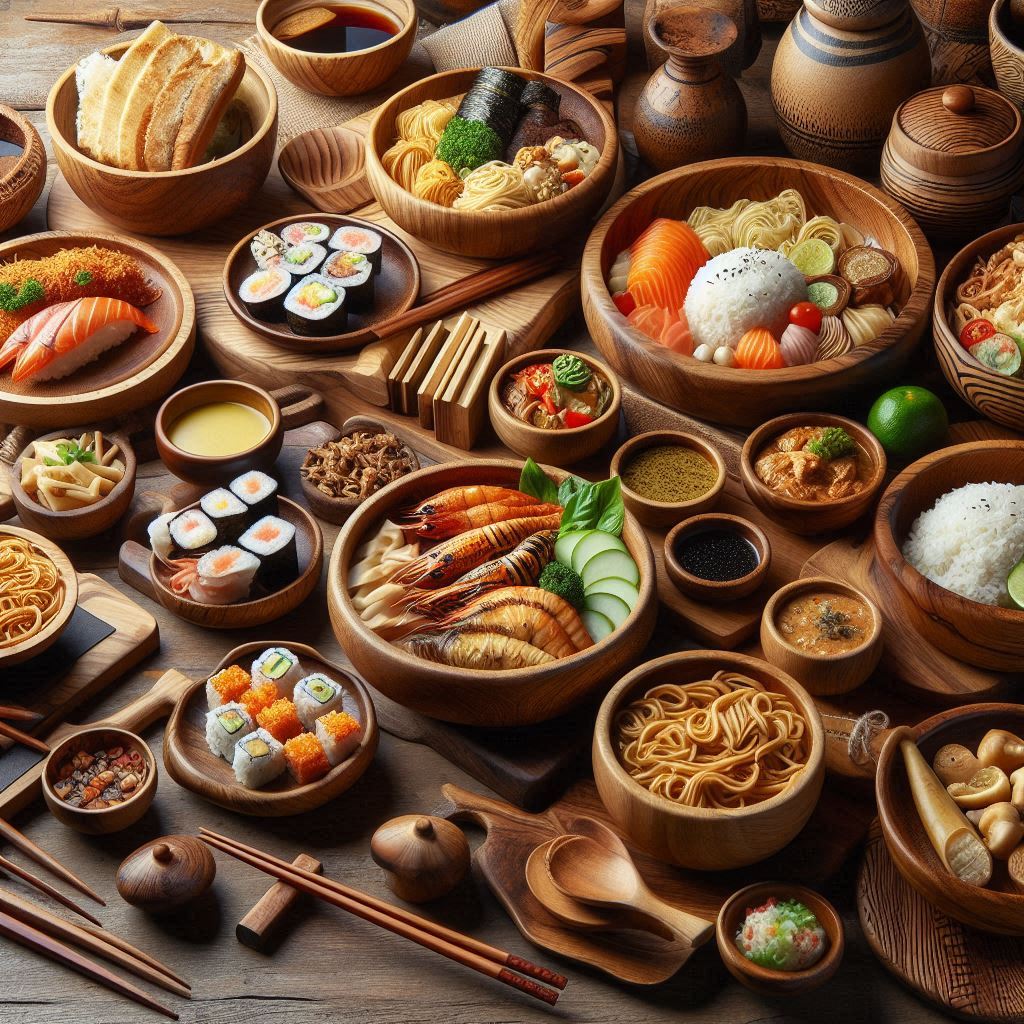 ظروف چوبی برای غذاهای سنتی
