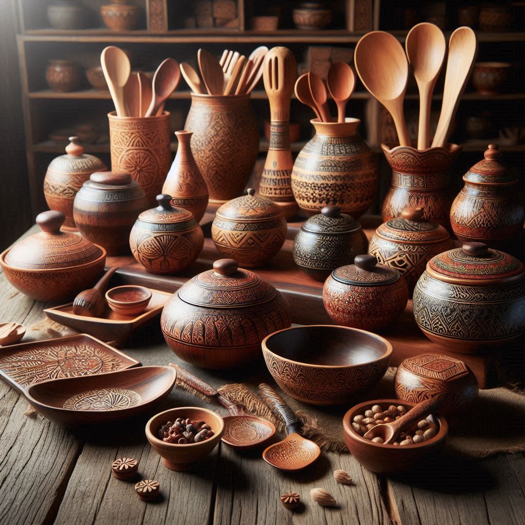 ظروف چوبی یا سرامیکی