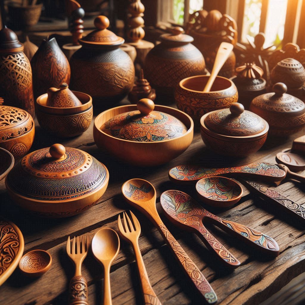 ظروف چوبی یا سرامیکی