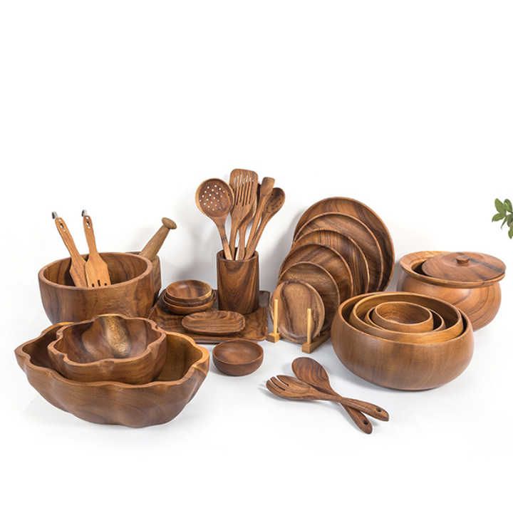 هدیه ظروف چوبی روستیک