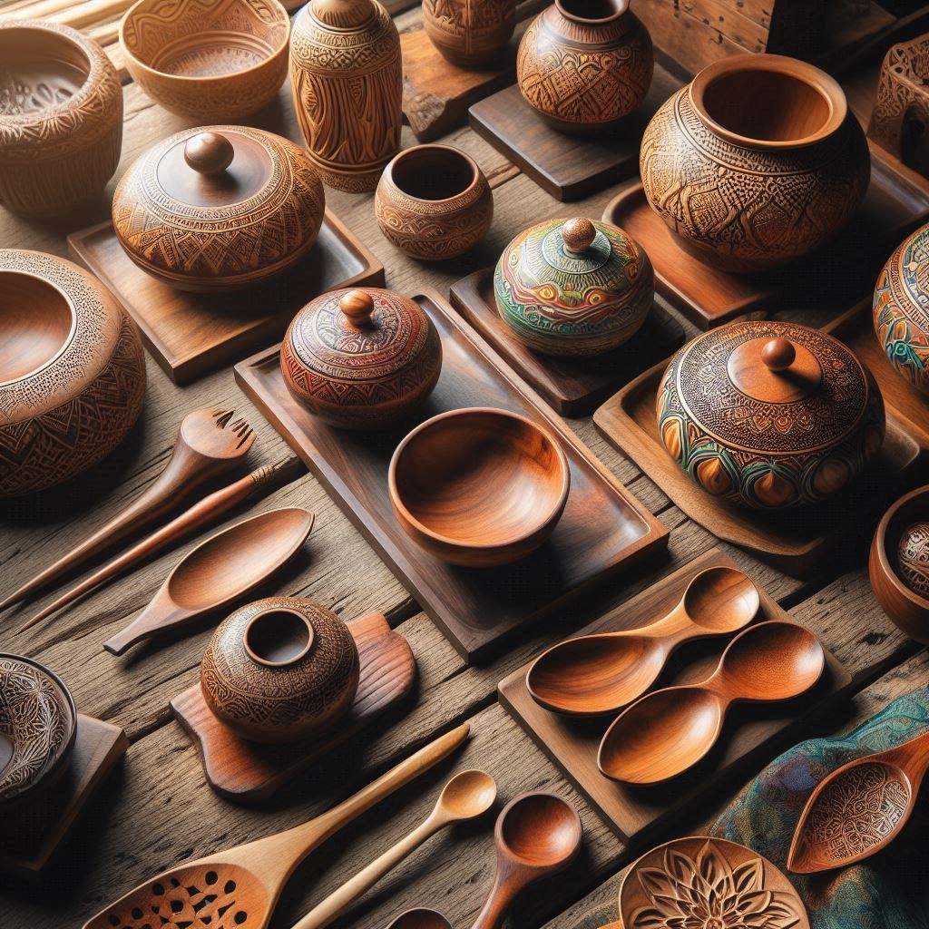 ظروف چوبی یا سرامیکی