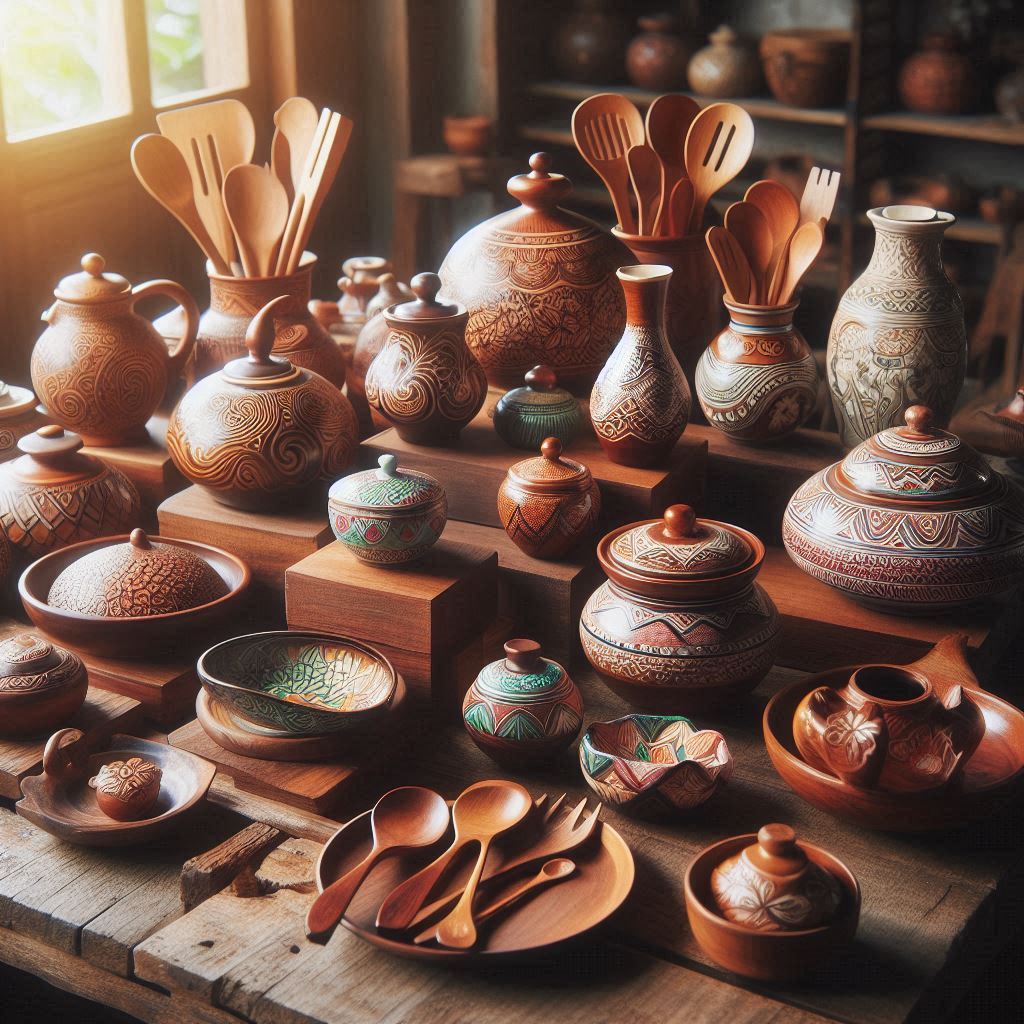 ظروف چوبی یا سرامیکی