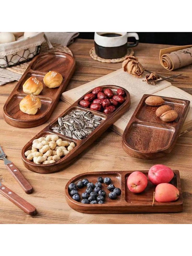 ظروف چوبی روستیک در کافی‌شاپ