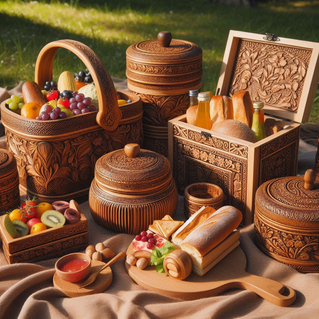 ظروف چوبی مناسب برای پیکنیک