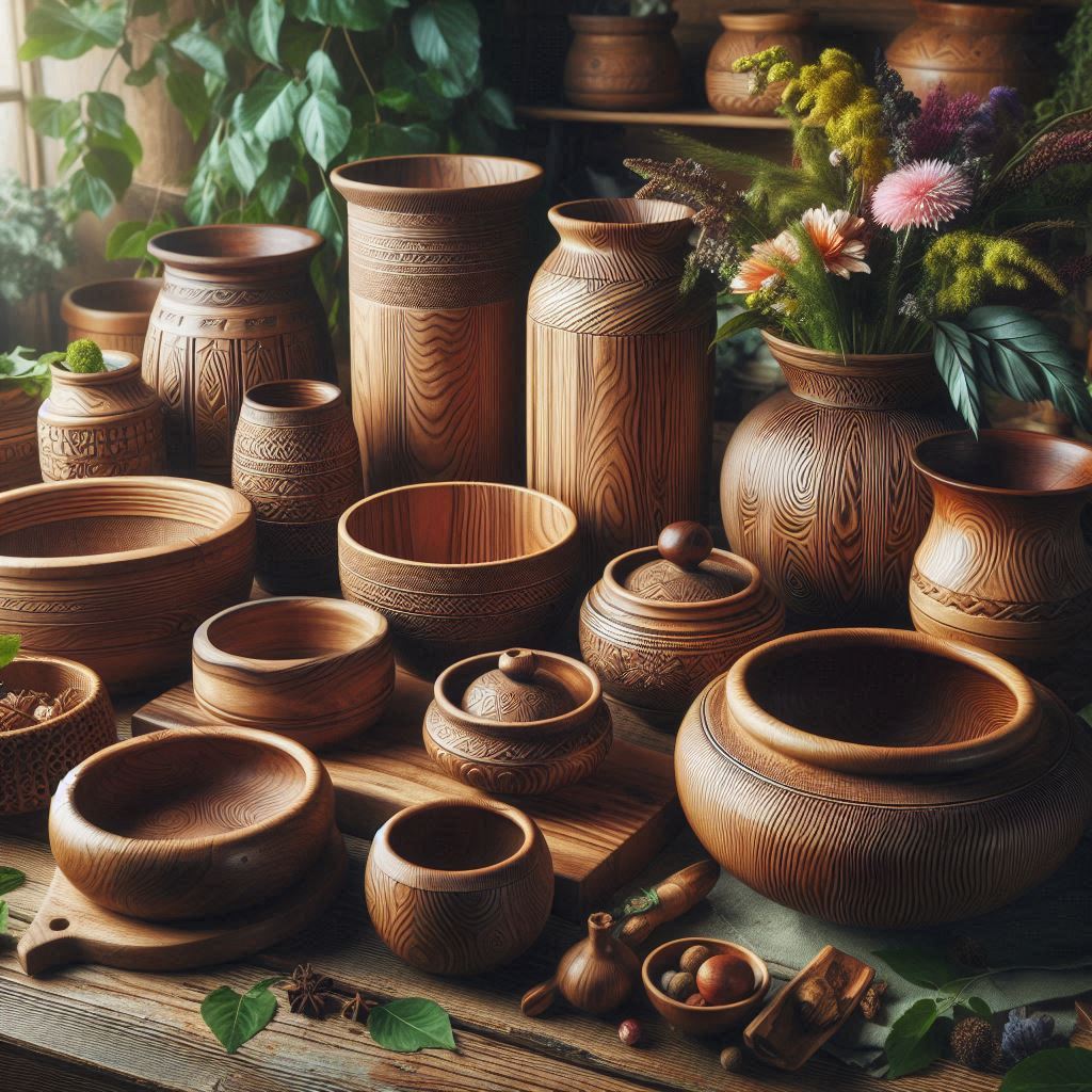 ظروف چوبی روستیک