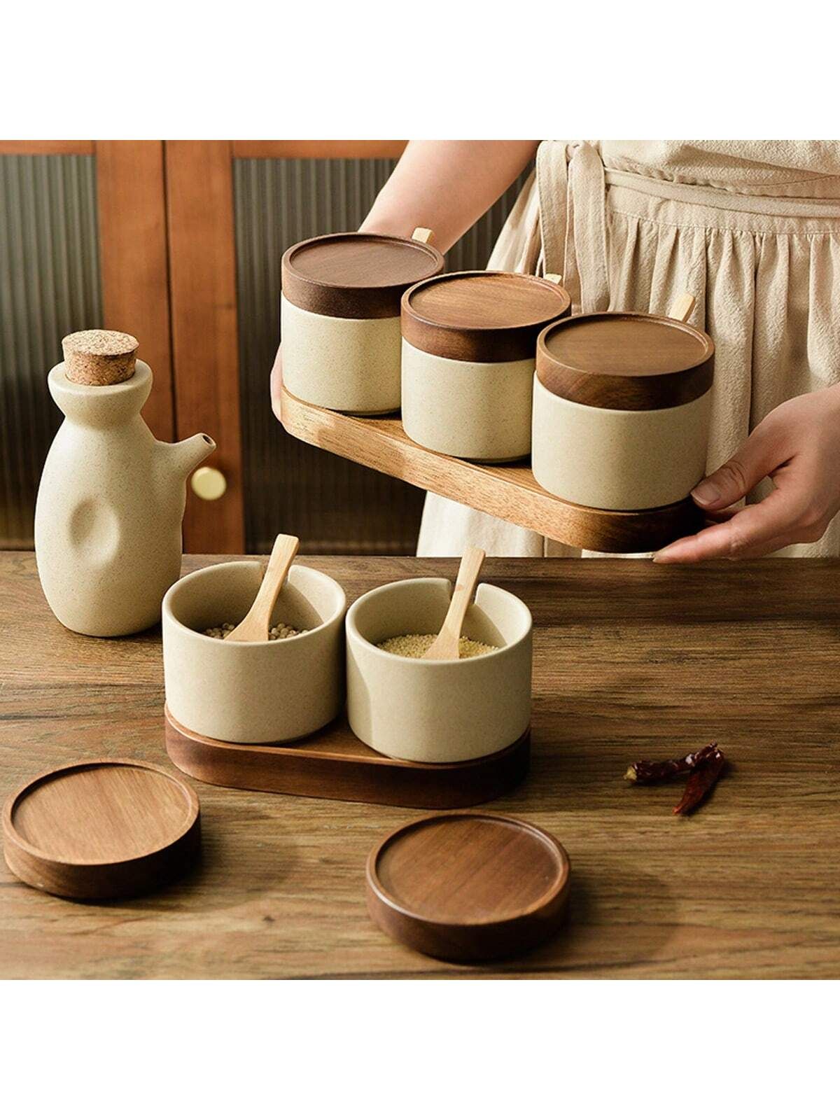 ظروف پذیرایی چوبی ترند