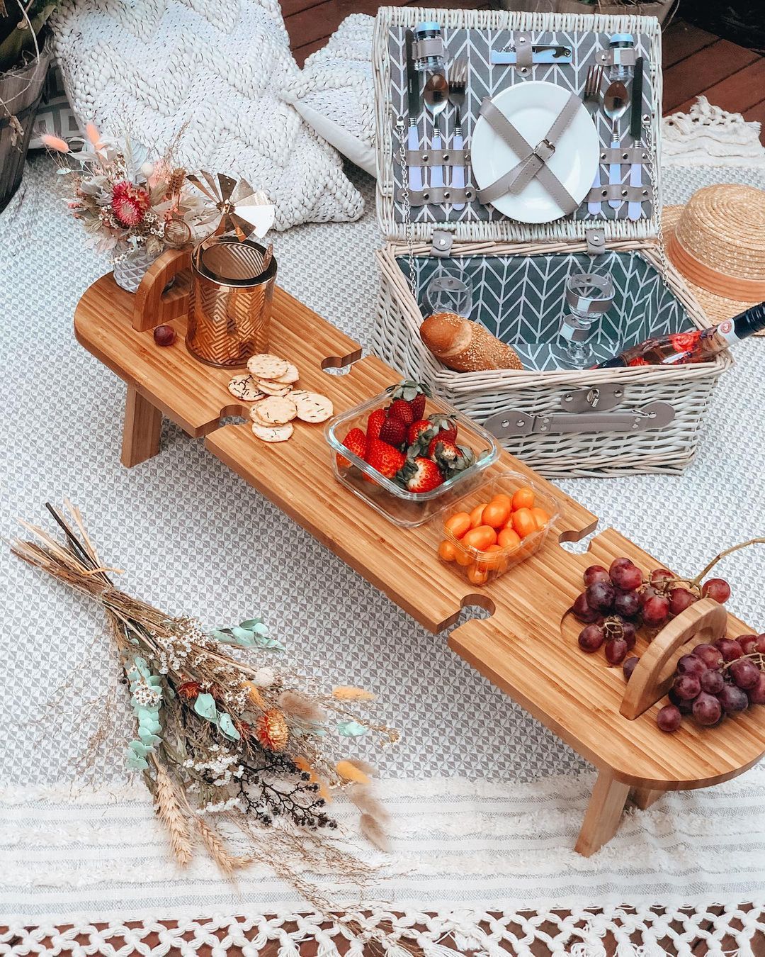 ظروف چوبی گرد، بیضی یا مربعی