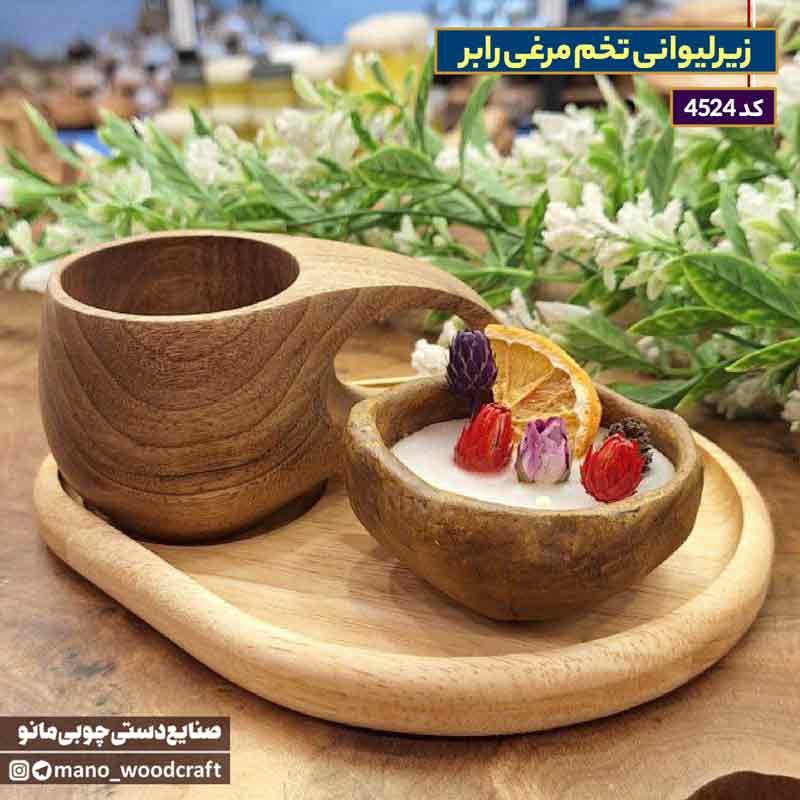 زیرلیوانی تخم مرغی رابر